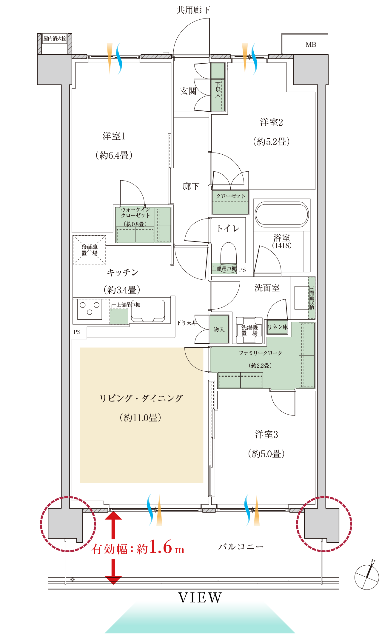 EIタイプ間取り図