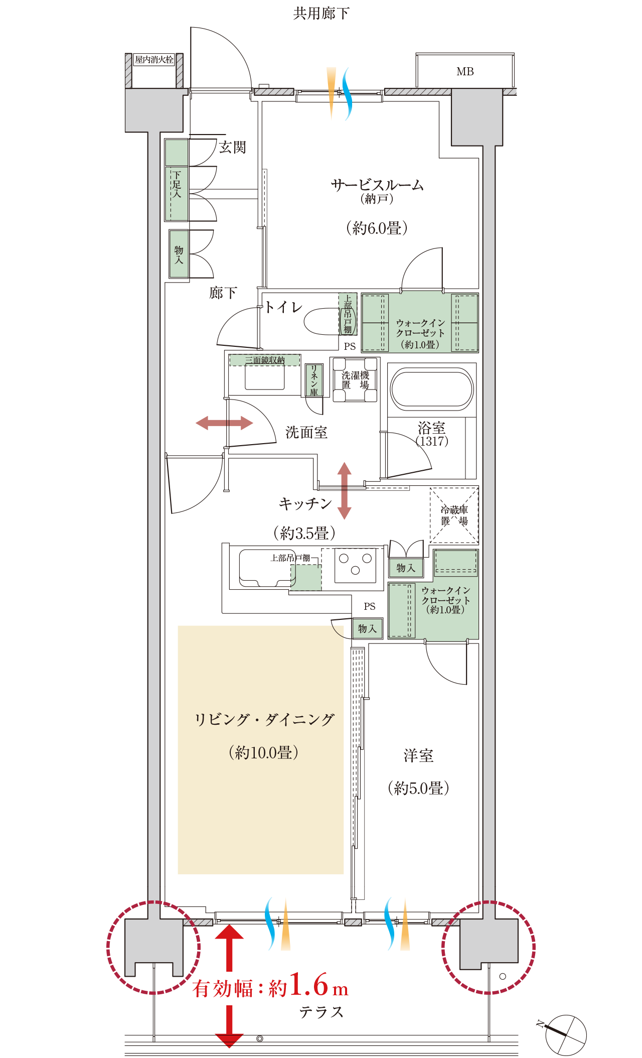 WCtタイプ間取り図